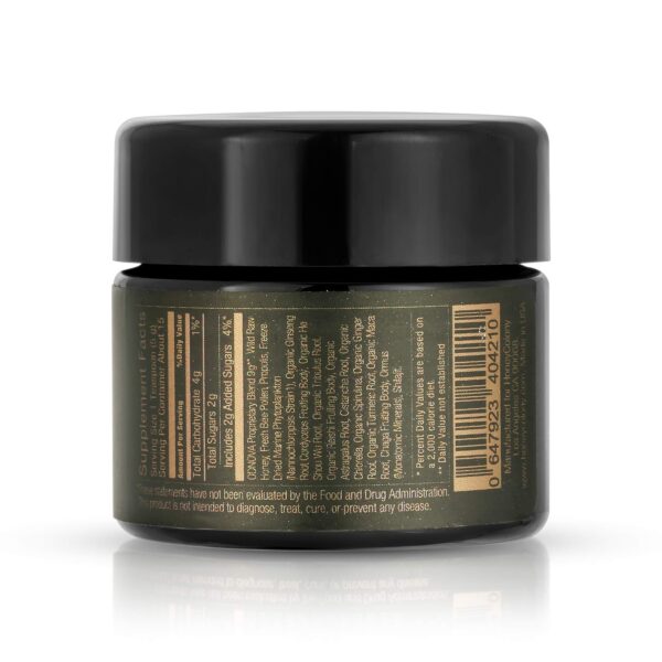 Superalimento HoneyColony mezcla orgánica detalle de ingredientes