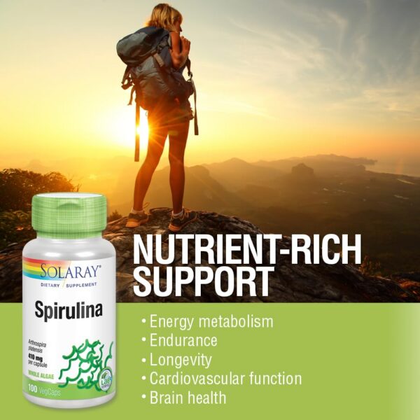 SUPERALIMENTO SOLARAY spirulina para salud general