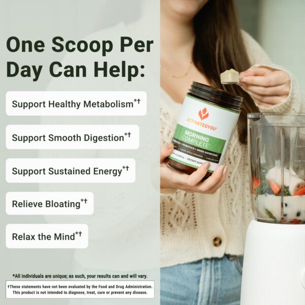 Superalimento Verde Morning Complete sabor manzana canela