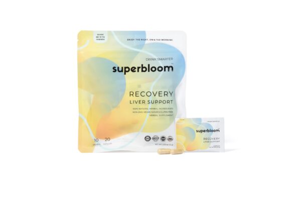 superbloom Recovery suplemento detox hígado caja frontal