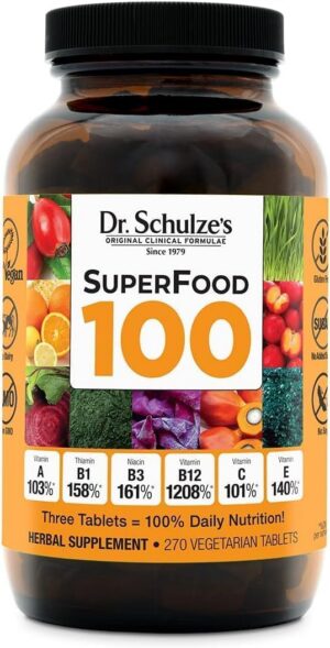Version 1.0.0 Superfood 100 del Dr. Schulze en envase