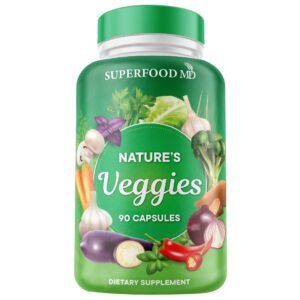 Version 1.0.0 Frente del empaque de Superfood MD Veggies