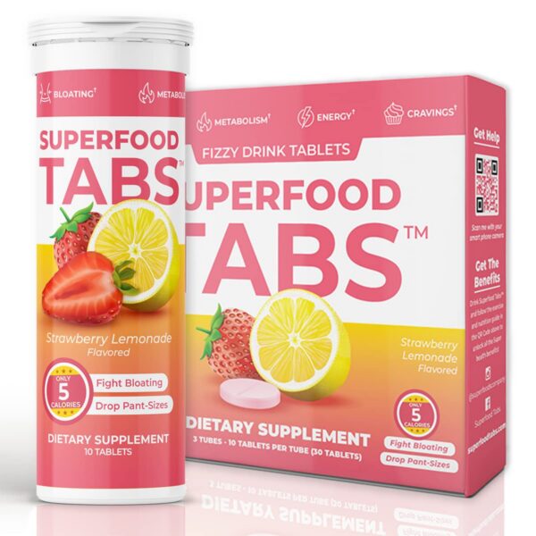 Version 1.0.0 Superfood Tabs bebida detox en tabletas sabor fresa limonada