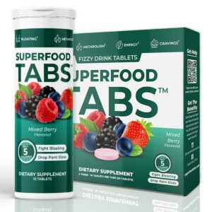 Version 1.0.0 Paquete de Superfood Tabs detox sabor baya mezclada