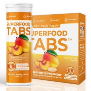 Version 1.0.0 Superfood Tabs skinnytabs tablets efervescentes sabor durazno mango