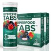 Superfood Tabs tabletas detox paquete frontal con 15 superalimentos