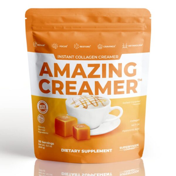 Amazing Creamer frente de etiqueta