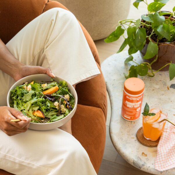 Mezcla del polvo de fibra Foundational lista para mezclar