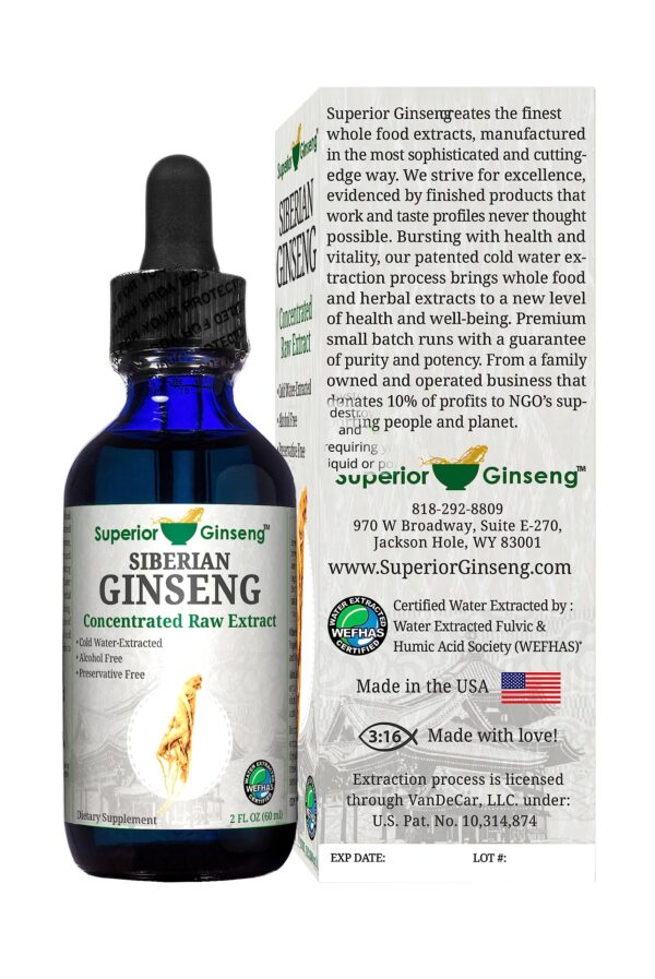 Superior Ginseng extracto para apoyo inmunológico natural y energía