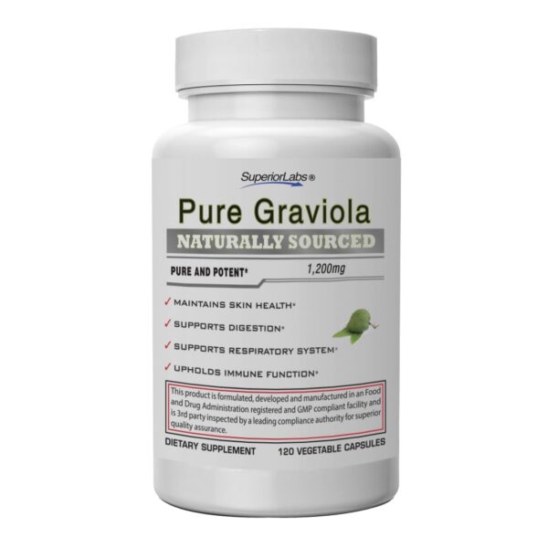 Frente del envase Superior Labs Graviola 1200 mg
