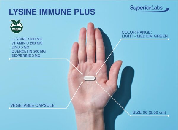 Cápsulas L-Lysine en frasco