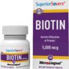 Version 1.0.0 Superior Source biotina 5000 mcg tabletas sublinguales para cabello