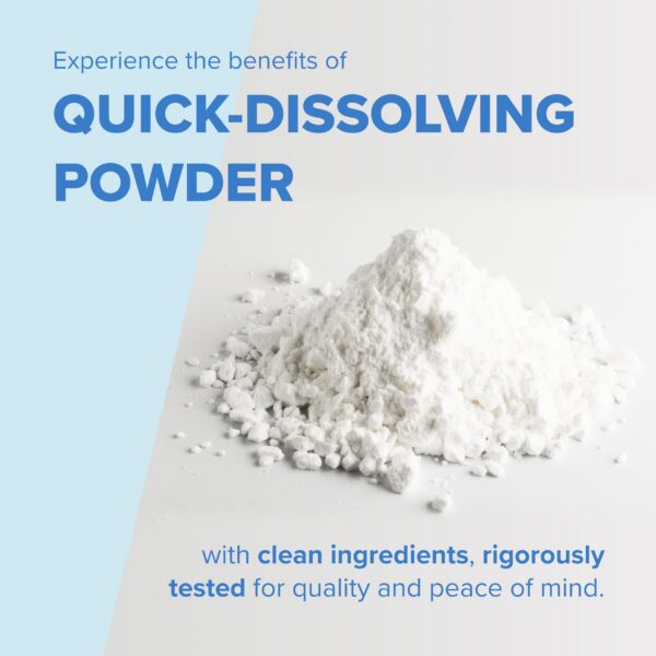 Version 1.0.0 Frasco con polvo sin sabor