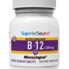 Detalle etiqueta vitamin b12 metilcobalamina superior source microlingual