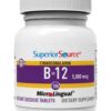 Version 1.0.0 Superior Source envase y tabletas de vitamina B-12 para energía