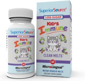 Superior Source tabla disoluble para niños apoyo inmunológico 60 tabletas