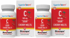 Frasco de vitamina C 500 mg de Superior Source