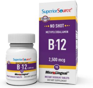 Blister tabletas vitamina b12 metilcobalamina microlingual superior source