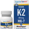 Superior Source vitamina K2 MK-7 300 mcg 60 tabletas