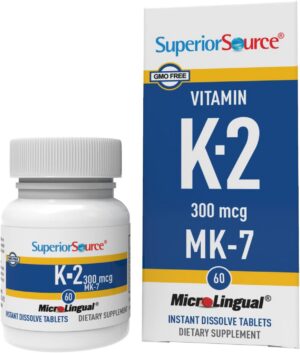 Superior Source vitamina K2 MK-7 300 mcg 60 tabletas