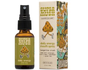 Frasco SuperMush spray bucal líquido puro para energía diaria