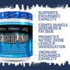 SuperPump Max suplemento energía gimnasio sabor frambuesa azul