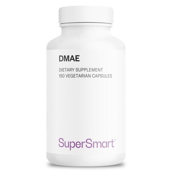 Frasco de Supersmart DMAE 390 mg cápsulas vegetarianas