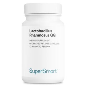 Supersmart Lactobacillus rhamnosus GG probiótico 10 mil millones CFU 60 cápsulas
