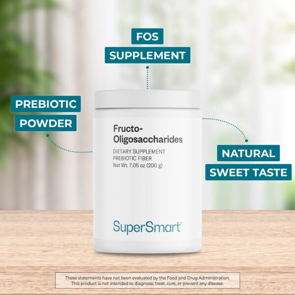 Supersmart oligofructosa inulina polvo para flora intestinal