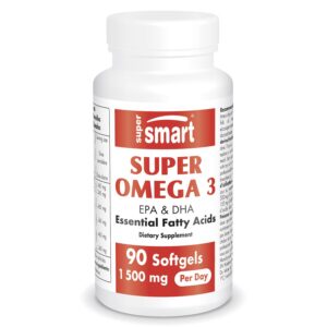 Version 1.0.0 Frente de la botella Supersmart Omega 3 1500 mg