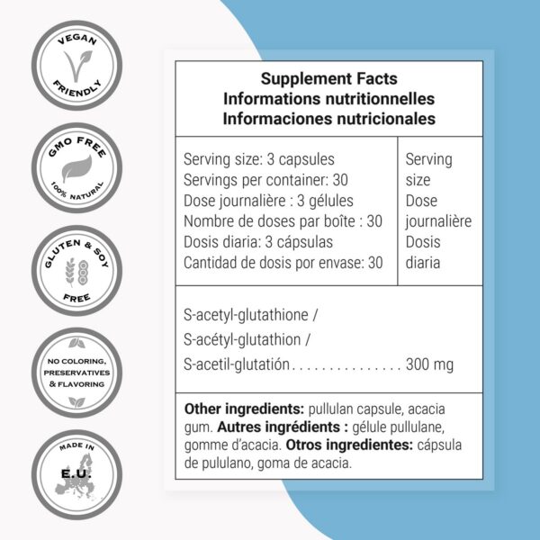 Version 1.0.0 Cápsulas vegetarianas de glutatión SAG