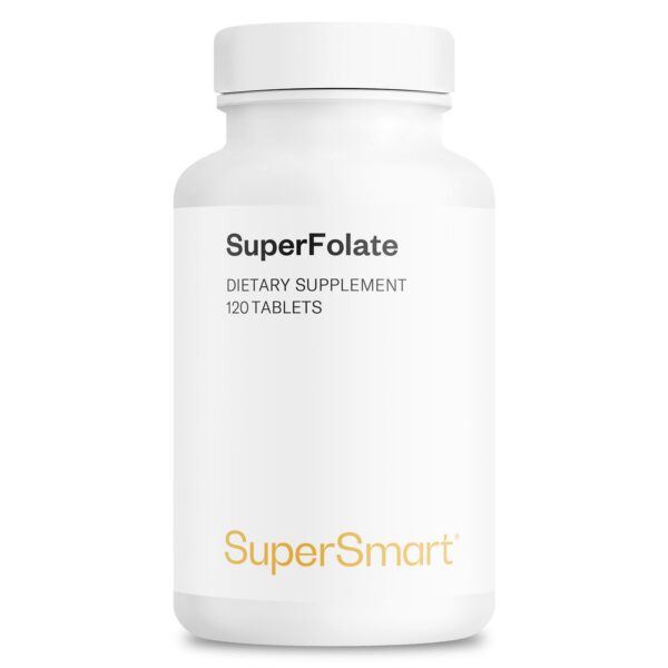 Caja Supersmart SuperFolate vitamina B9 120 tabletas