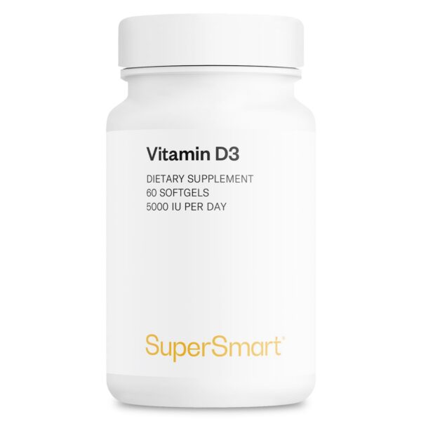 Supersmart Vitamina D3 5000 UI botella 60 softgels