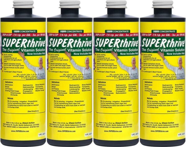 SUPERthrive solución vitamínica para plantas paquete de cuatro 1 pinta