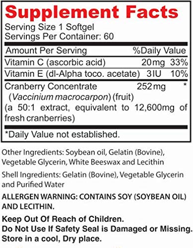 Suplemento Pure Healthland para trato urinario con arándano