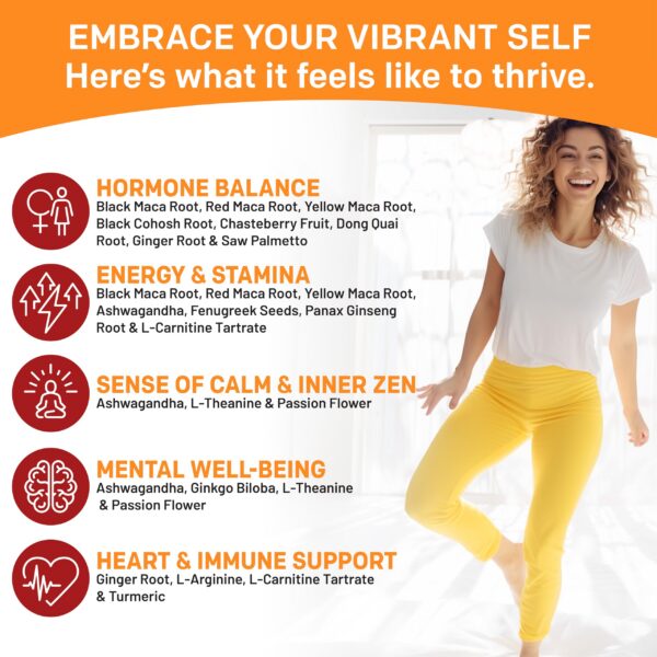 Suplemento 19 en 1 para apoyo hormonal y energía mental