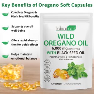 Version 1.0.0 Paquete doble Tooffi cápsulas 6000mg aceite de orégano 200mg semilla negra