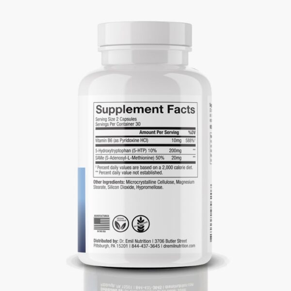 Version 1.0.0 Suplemento 5-HTP para sueño y bienestar fórmula con SAM-e