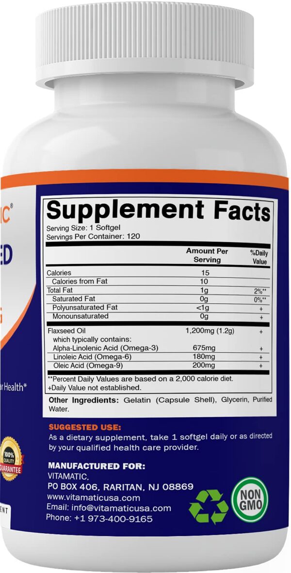 Version 1.0.0 Etiqueta frontal Vitamatic omega-3 linaza 1200mg