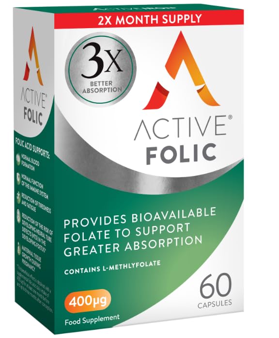 Version 1.0.0 Suplemento ácido fólico Active Folic 60 cápsulas ACTIVEIRON