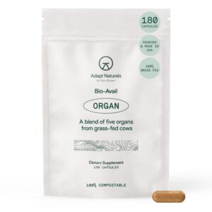 Suplemento Adapt Naturals mezcla órganos res cápsulas