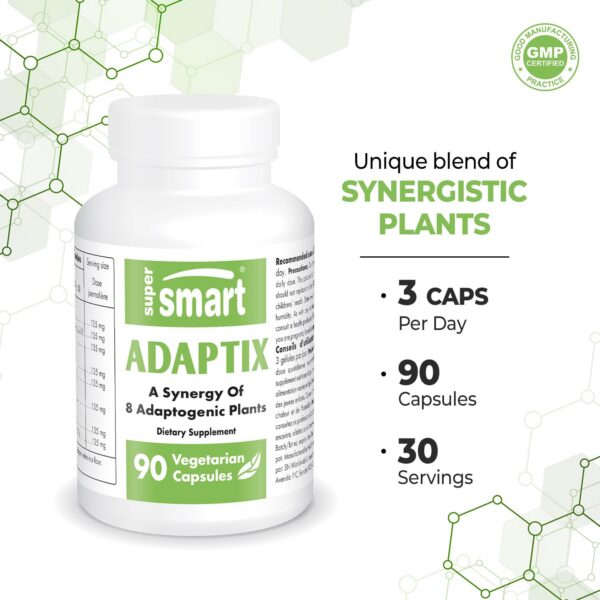 Suplemento Adaptix con extractos de Ashwagandha y Ginseng