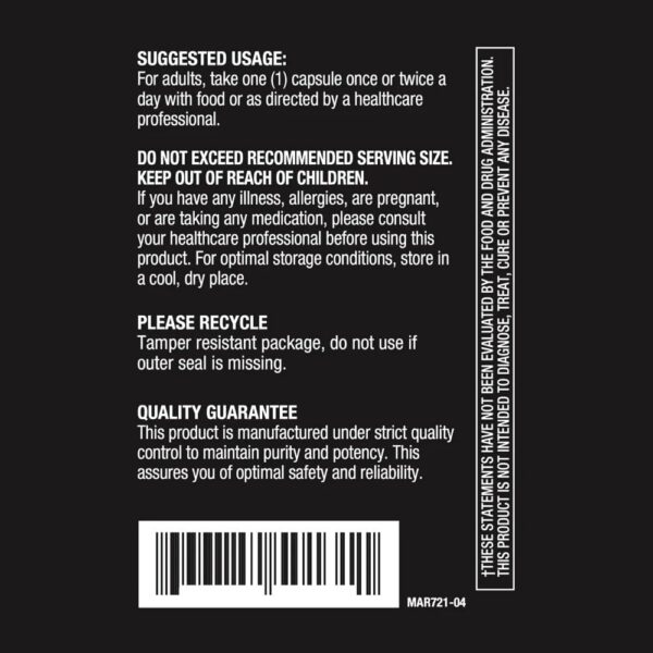 Suplemento Rhodiola Invite Health para energía y estrés 30 cápsulas