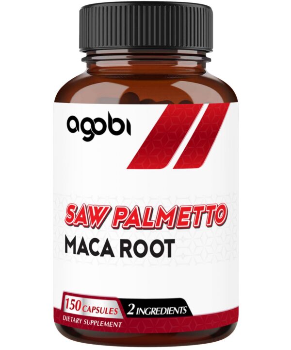 Version 1.0.0 Suplemento Agobi Saw Palmetto Maca cápsulas vegetales salud cabello