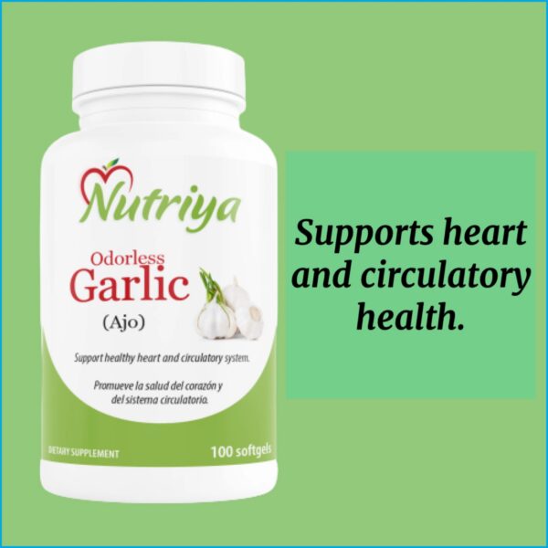 Suplemento ajo odorless con apoyo cardiovascular