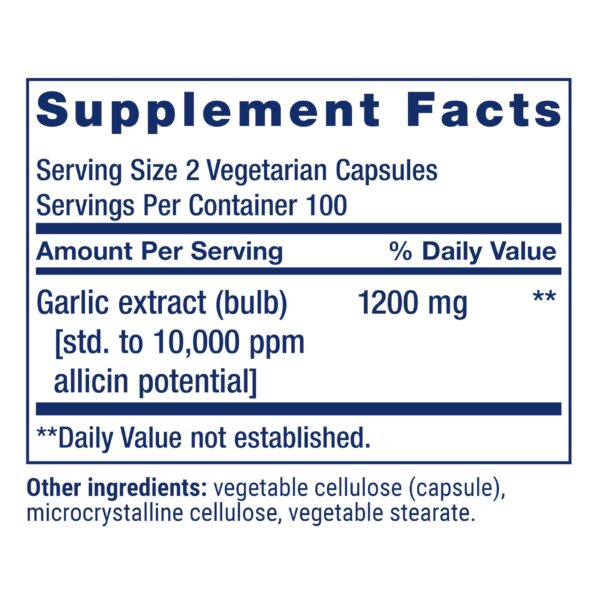 Suplemento ajo optimizado para función plaquetaria saludable