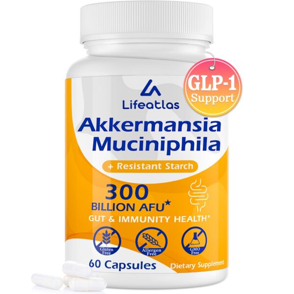 Suplemento Akkermansia probiótico 300 mil millones AFU glp-1