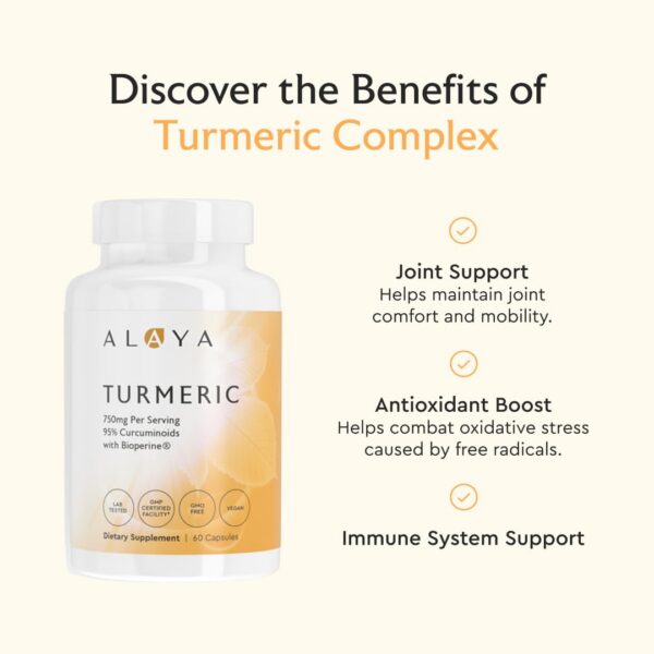 Suplemento Alaya Naturals para salud articular y digestiva