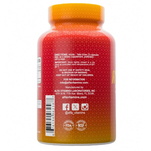 Suplemento Alfa Vitamins para salud cardiovascular y articular