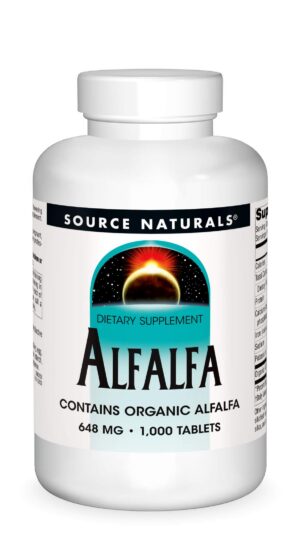 Suplemento de alfalfa 1000 tabletas Source Naturals